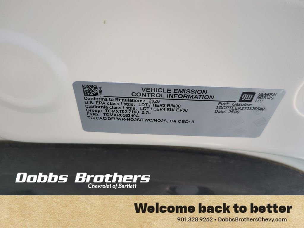 New 2026 Chevrolet Colorado Trail Boss w/ Off-Road Front Bumper Package image 29