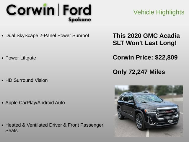Used 2020 GMC Acadia SLT w/ Premium Package AWD/4WD image 24