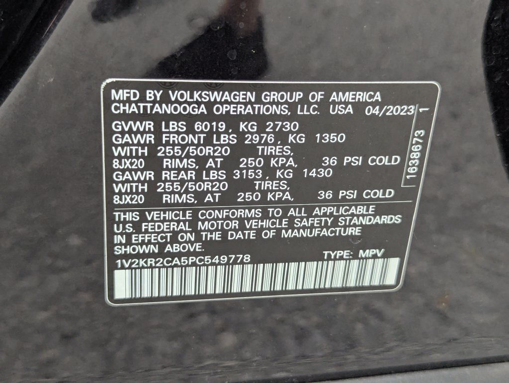 Certified 2023 Volkswagen Atlas SE w/ Panoramic Sunroof Package AWD/4WD image 38