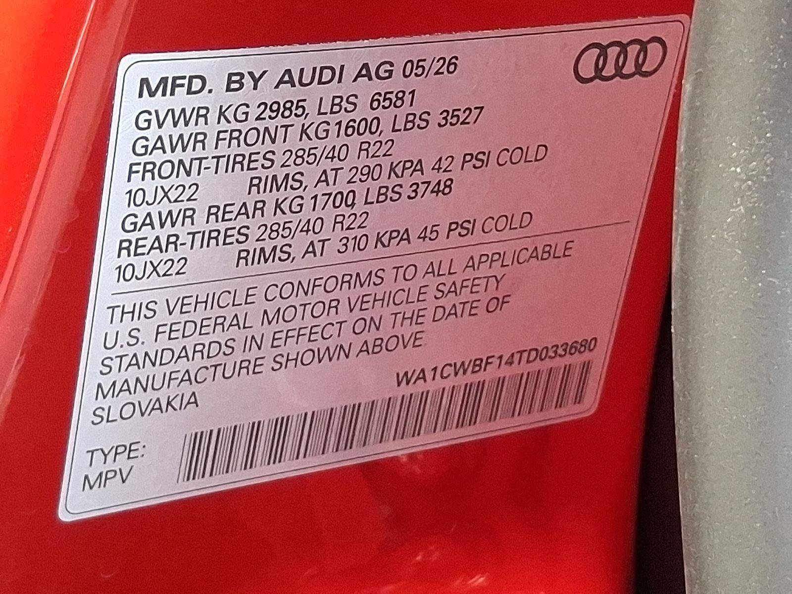 New 2026 Audi SQ8 Prestige AWD/4WD image 22