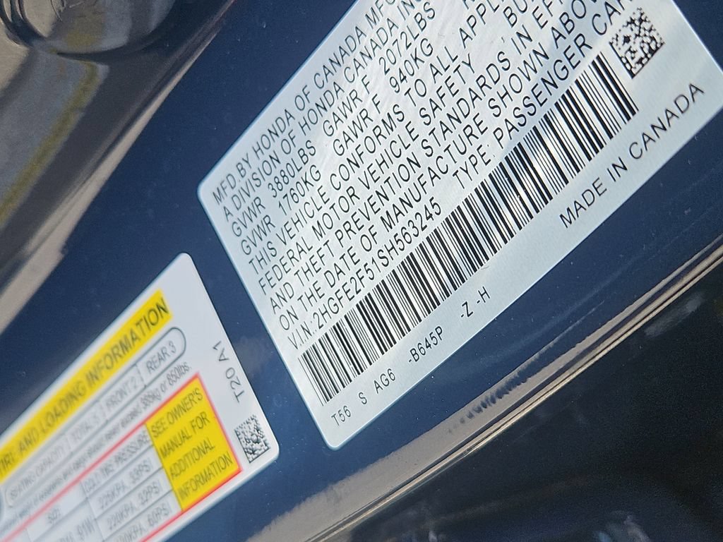 Certified 2025 Honda Civic Sport image 14