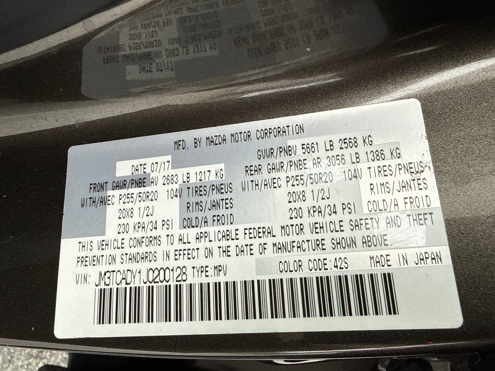Used 2018 MAZDA CX-9 Grand Touring FWD image 55