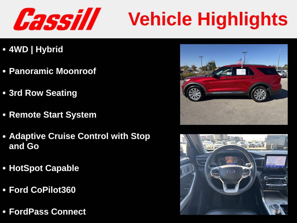Used 2021 Ford Explorer Limited w/ Hybrid Equipment Group 310A AWD/4WD image 7