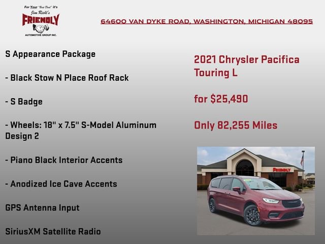 Used 2021 Chrysler Pacifica Touring-L w/ S Appearance Package image 10