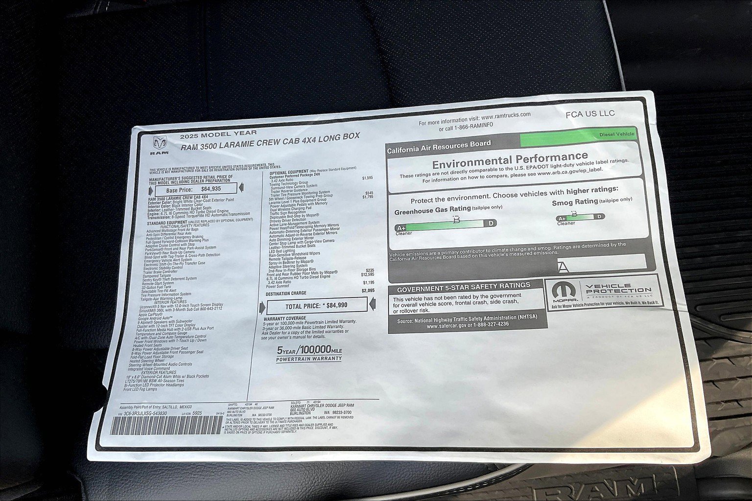 New 2025 RAM 3500 Laramie w/ Towing Technology Group image 14