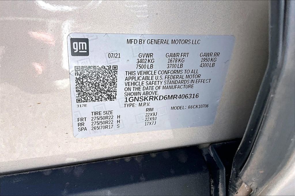 Used 2021 Chevrolet Tahoe RST AWD/4WD image 35