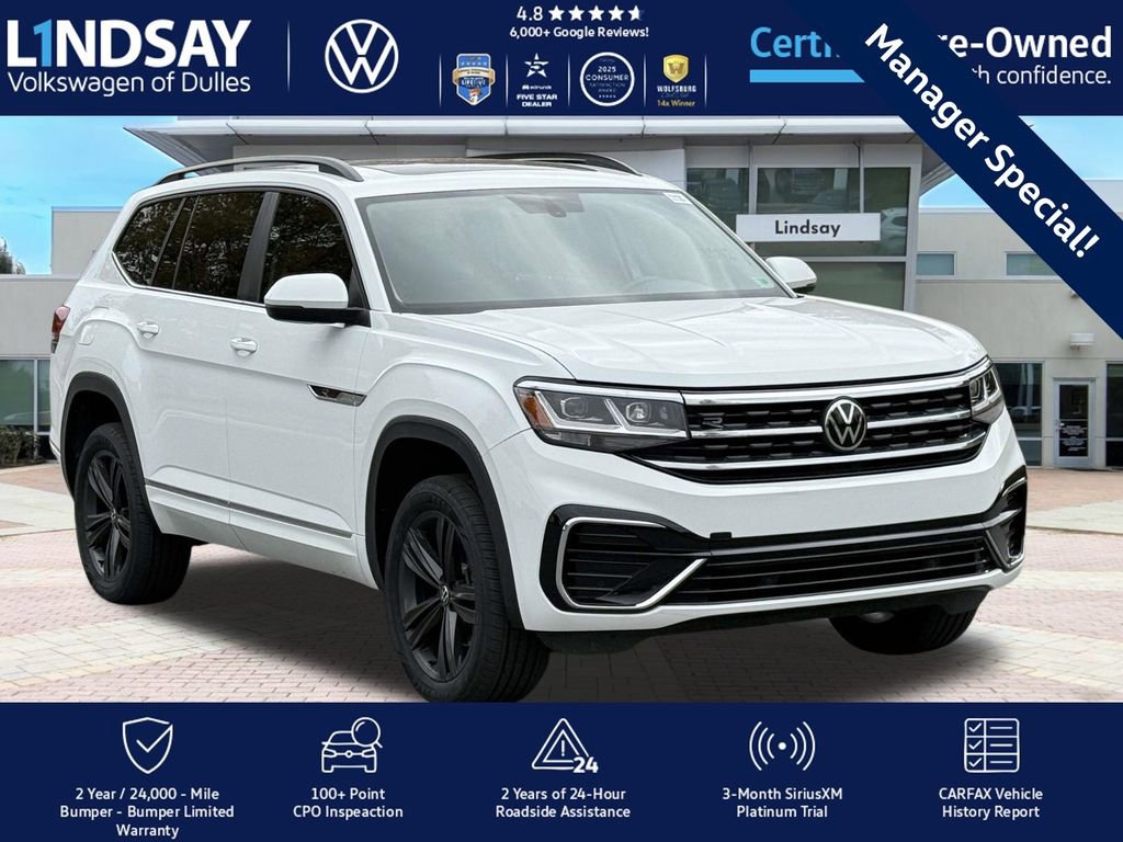 Certified 2021 Volkswagen Atlas SE w/ Panoramic Sunroof Package
