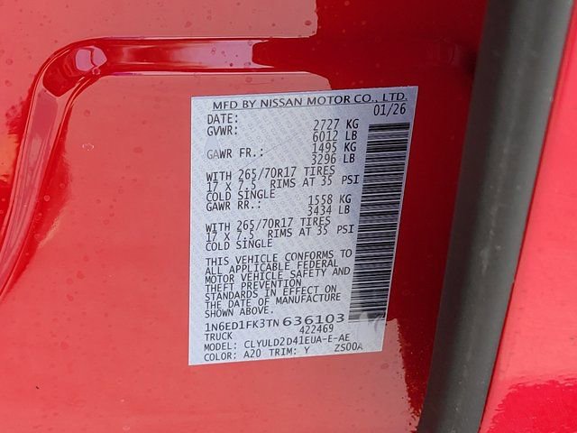 New 2026 Nissan Frontier PRO-4X w/ Pro Premium Package image 12