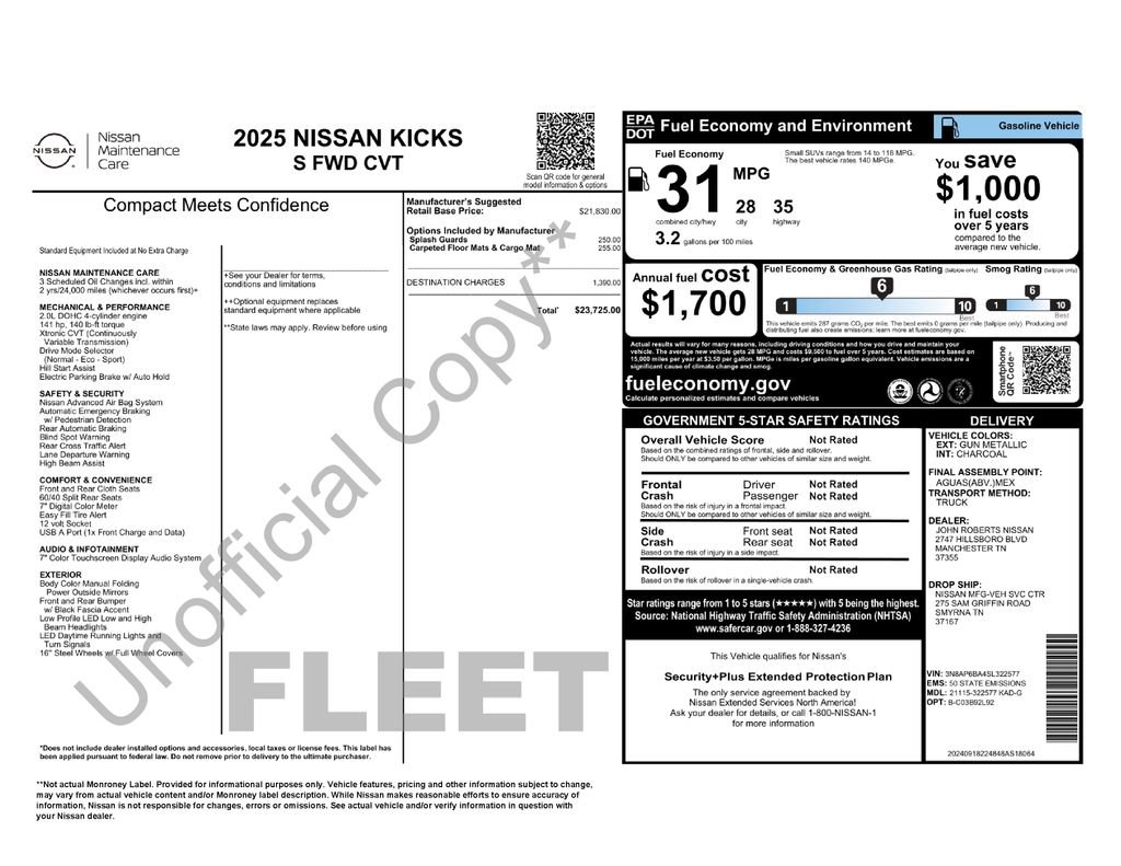 Used 2025 Nissan Kicks S image 13