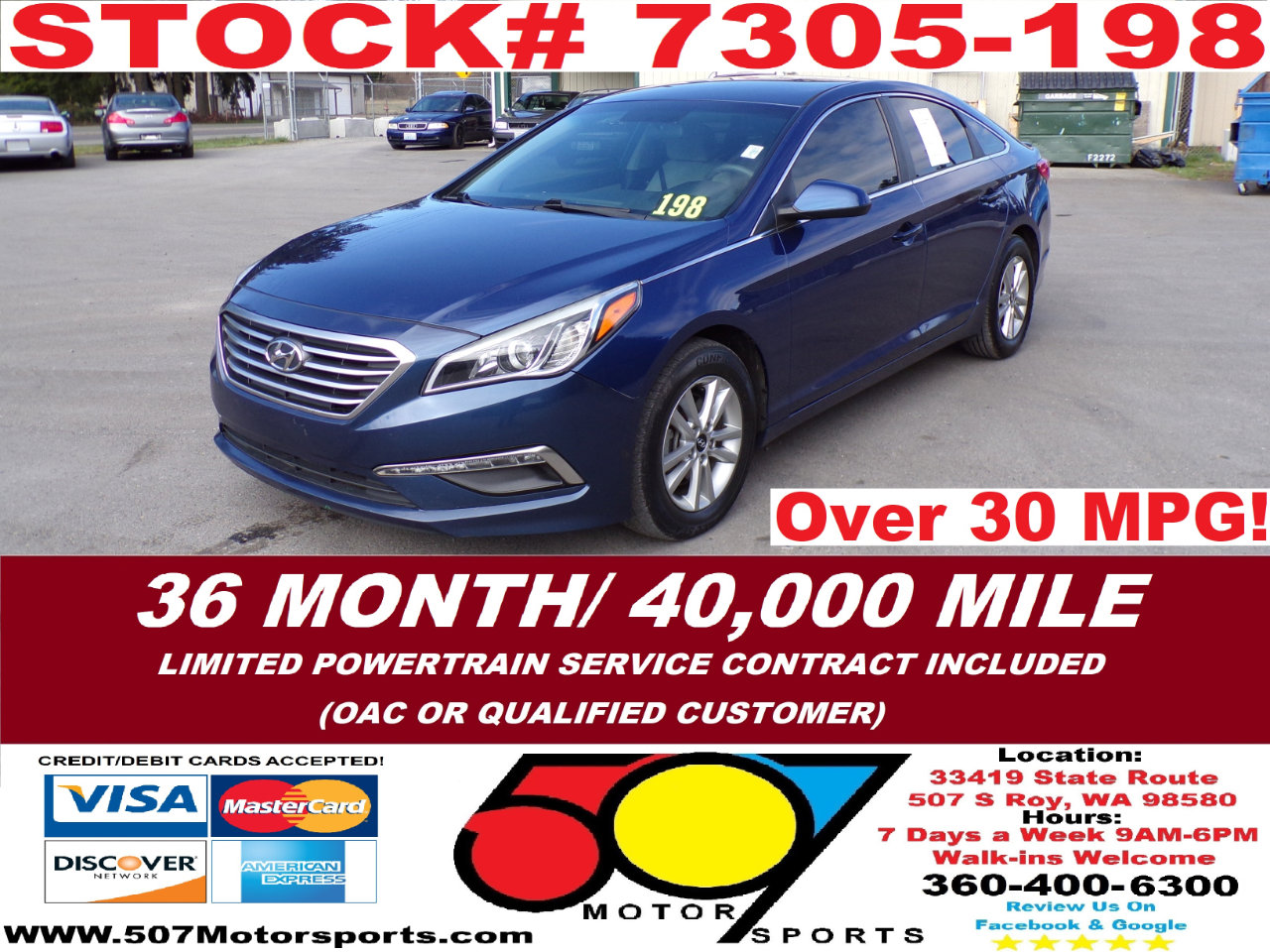 Used 2015 Hyundai Sonata SE
