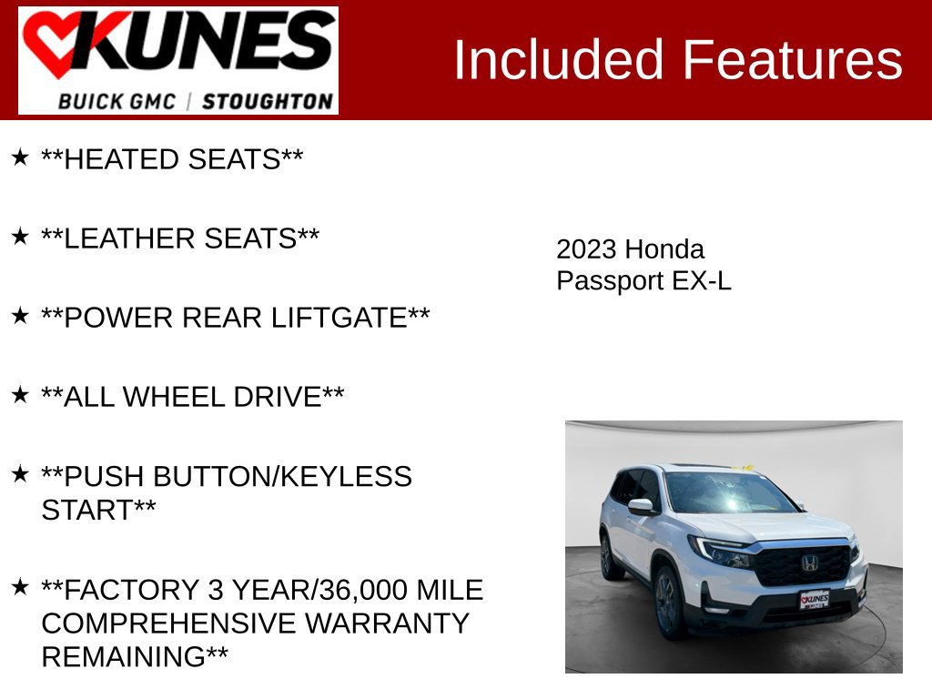 Used 2023 Honda Passport EX-L image 3
