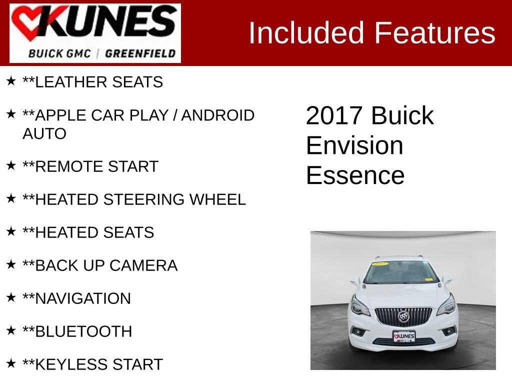 Used 2017 Buick Envision Essence AWD/4WD image 2