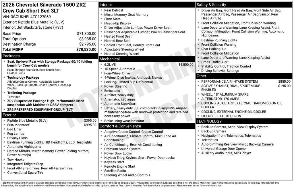 Used 2026 Chevrolet Silverado 1500 ZR2 image 3