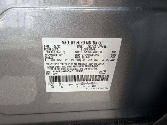 Certified 2022 Lincoln Nautilus Reserve w/ Equipment Group 201A AWD/4WD image 19