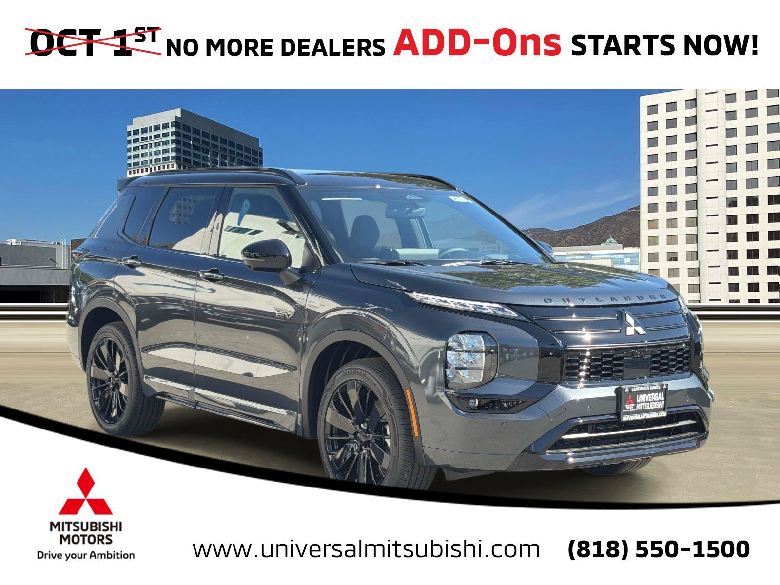 New 2026 Mitsubishi Outlander 4WD Plug-In Hybrid image 1