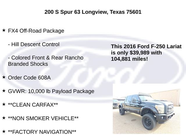Used 2016 Ford F250 Lariat w/ Lariat Ultimate Package image 5
