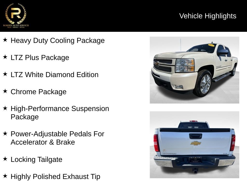Used 2013 Chevrolet Silverado 1500 LTZ w/ LTZ White Diamond Edition image 9