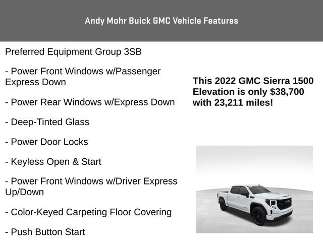 Used 2022 GMC Sierra 1500 Elevation image 8
