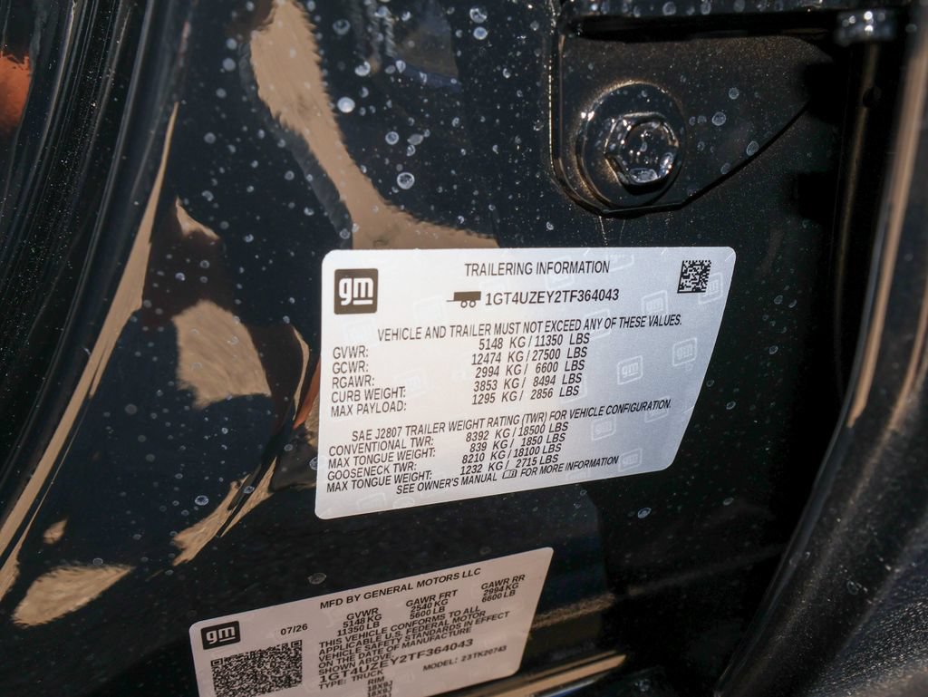 New 2026 GMC Sierra 2500 AT4X w/ LPO, Black Badging Package AWD/4WD image 39