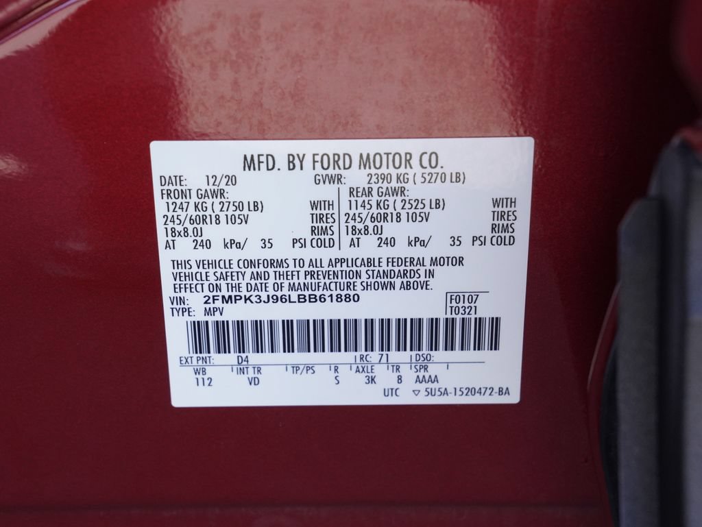 Used 2020 Ford Edge SEL w/ Convenience Package FWD image 43