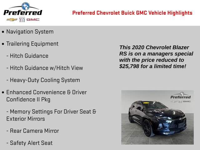 Used 2020 Chevrolet Blazer RS image 2