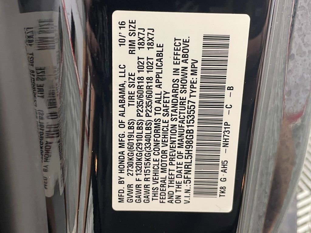 Used 2016 Honda Odyssey Touring Elite image 28