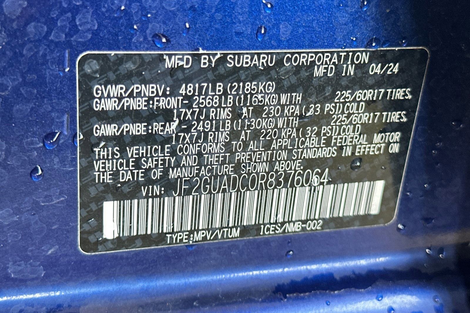 Certified 2024 Subaru Crosstrek 2.0i Premium w/ Crosstrek Mirror Package image 31