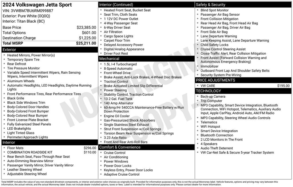 Certified 2024 Volkswagen Jetta Sport FWD image 31