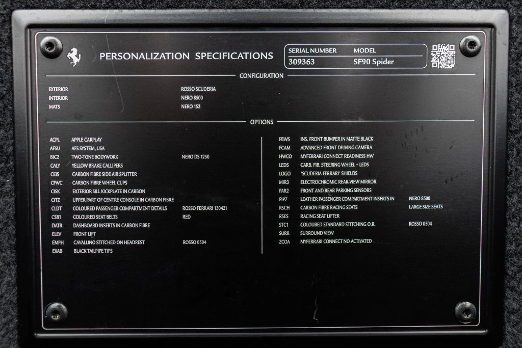 Certified 2024 Ferrari SF90 Spider AWD/4WD image 61