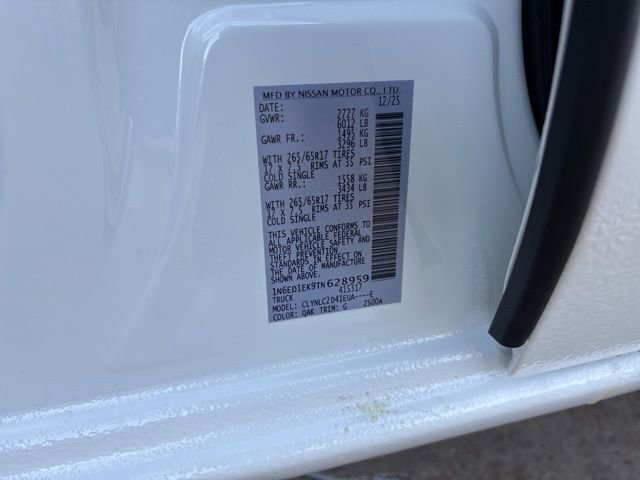 New 2026 Nissan Frontier SV image 22