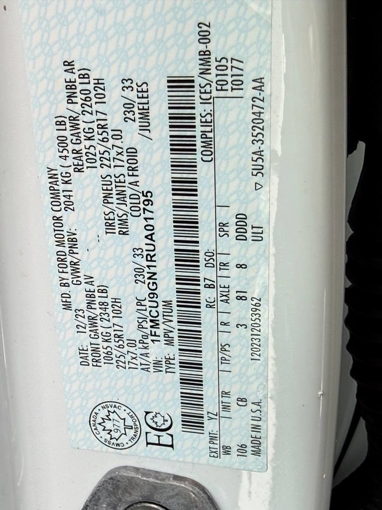 Used 2024 Ford Escape Active AWD/4WD image 47