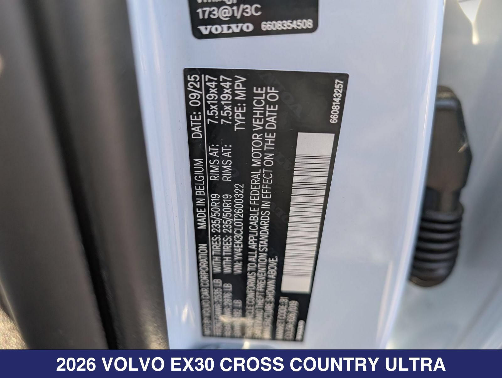 New 2026 Volvo EX30 Cross Country Ultra w/ Protection Package Premier AWD/4WD image 26