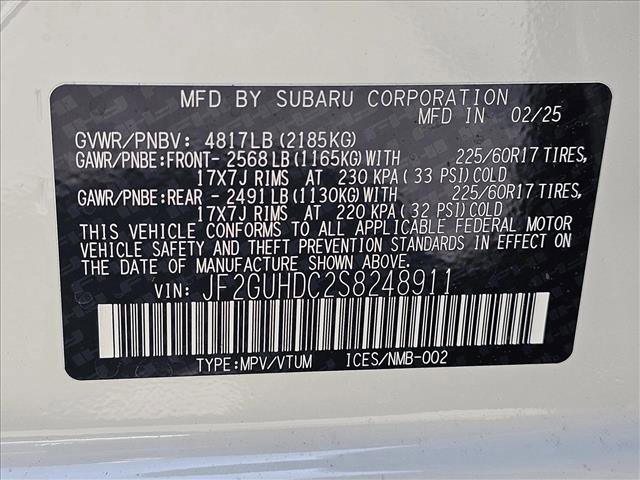 Certified 2025 Subaru Crosstrek 2.0i Premium image 20