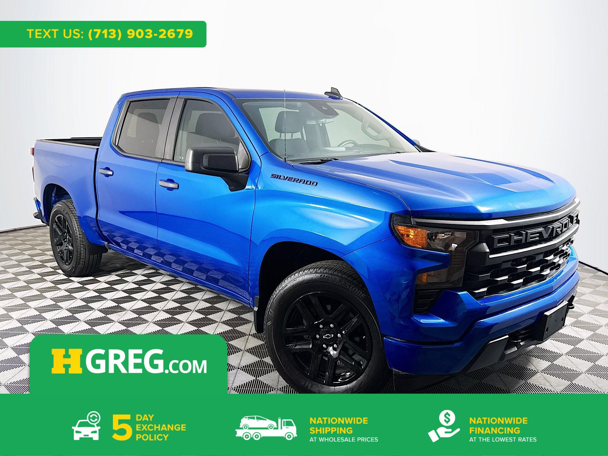 Used 2023 Chevrolet Silverado 1500 Custom w/ LPO, Dark Essentials Package RWD image 1