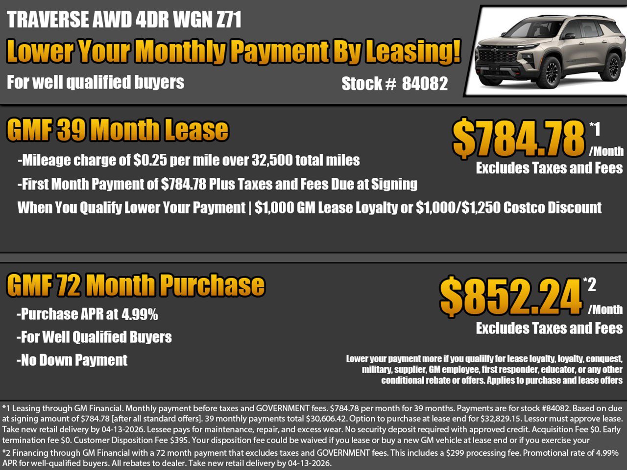 New 2026 Chevrolet Traverse Z71 image 2