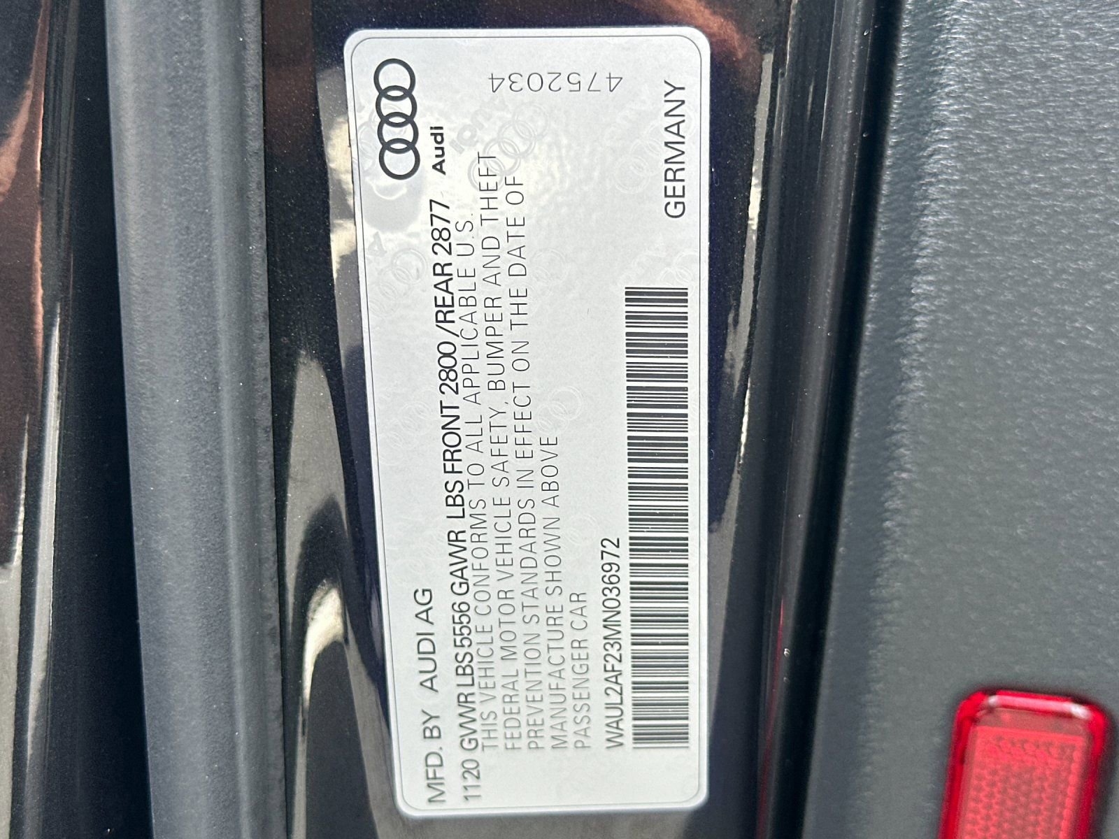 Used 2021 Audi A6 Premium Plus w/ Premium Plus Package image 34