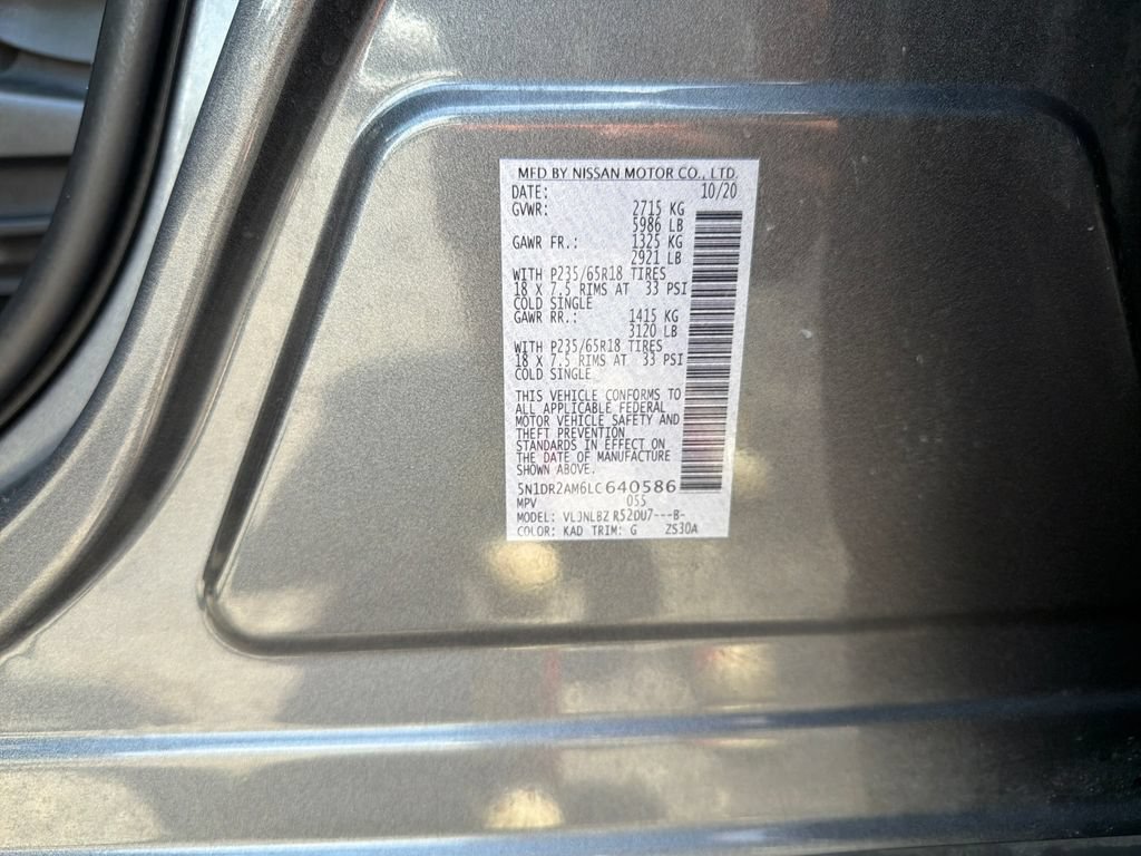Used 2020 Nissan Pathfinder S AWD/4WD image 31