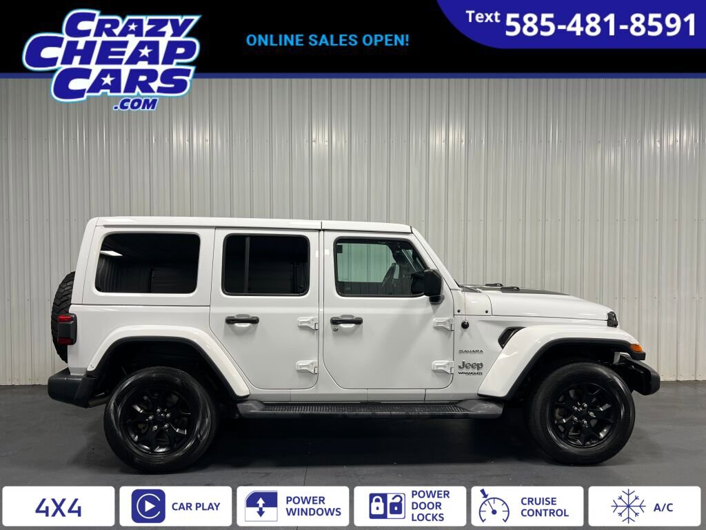 Used 2021 Jeep Wrangler Unlimited Sahara w/ Uconnect 4C Nav & Sound Group image 1