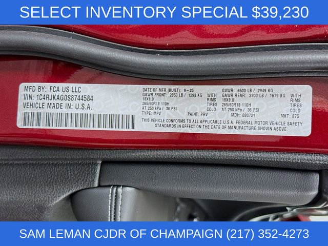 New 2025 Jeep Grand Cherokee L Altitude image 32