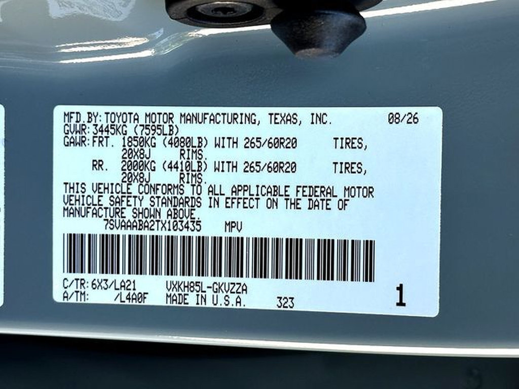 New 2026 Toyota Sequoia Platinum AWD/4WD image 24