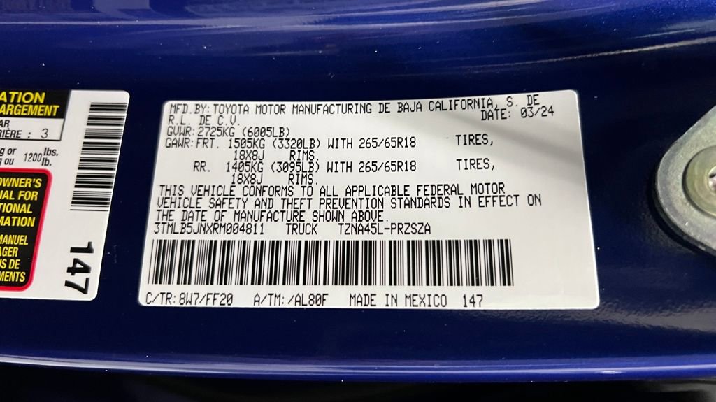 Certified 2024 Toyota Tacoma SR5 image 42