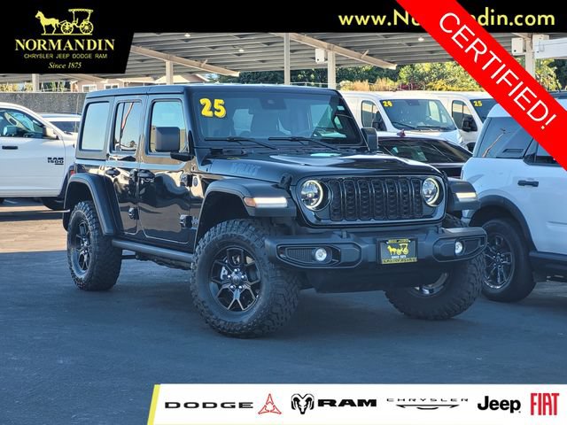 Certified 2025 Jeep Wrangler Unlimited Sport S 4xe AWD/4WD image 1