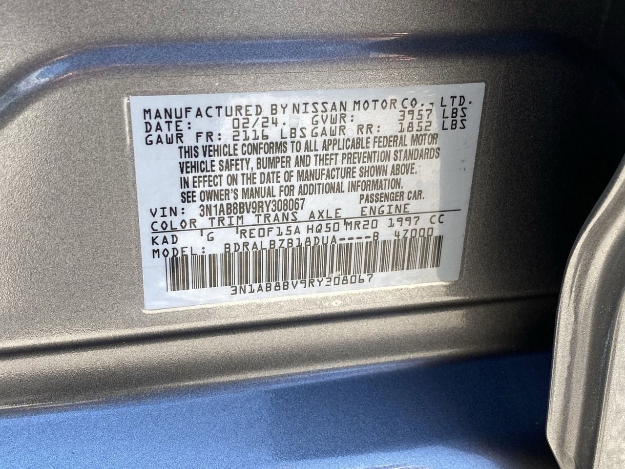 Certified 2024 Nissan Sentra S FWD image 35