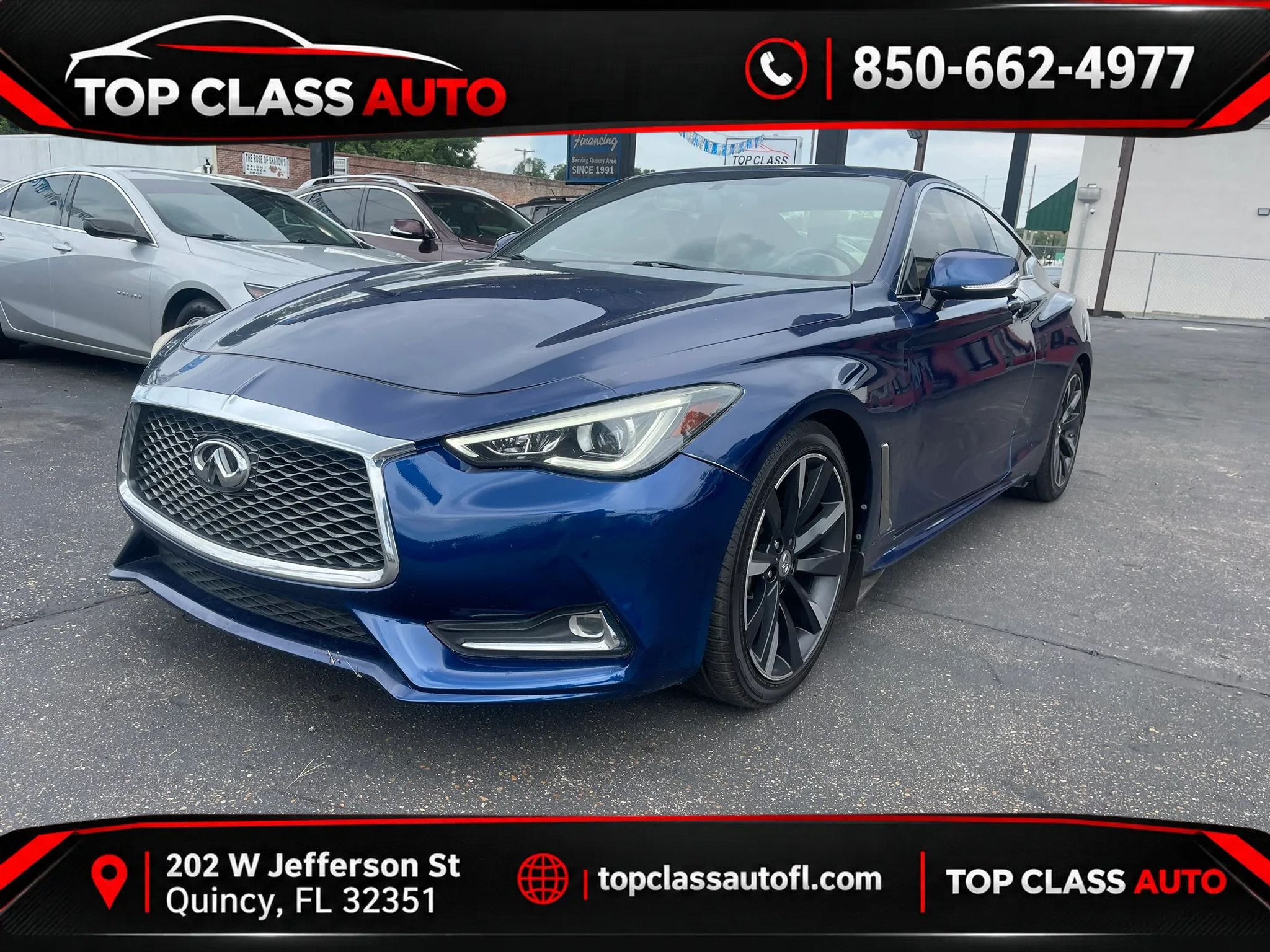 Used 2017 INFINITI Q60 3.0t w/ Premium Plus Package 3.0T RWD image 1