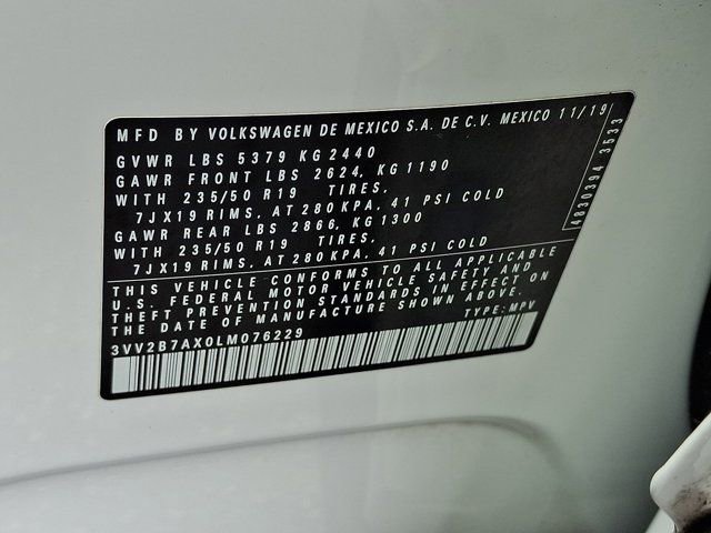 Certified 2020 Volkswagen Tiguan SEL w/ 3rd Row Seat Package image 33