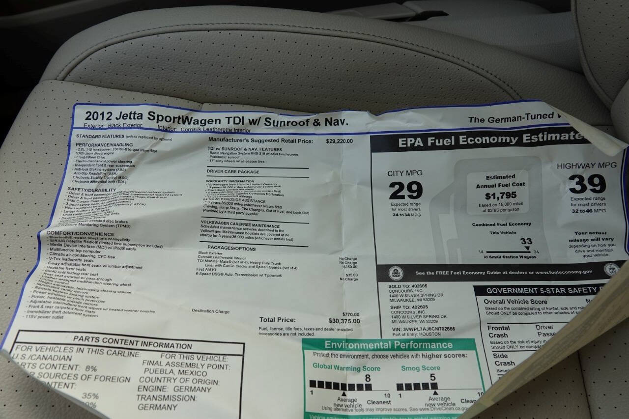 Used 2012 Volkswagen Jetta TDI FWD image 88