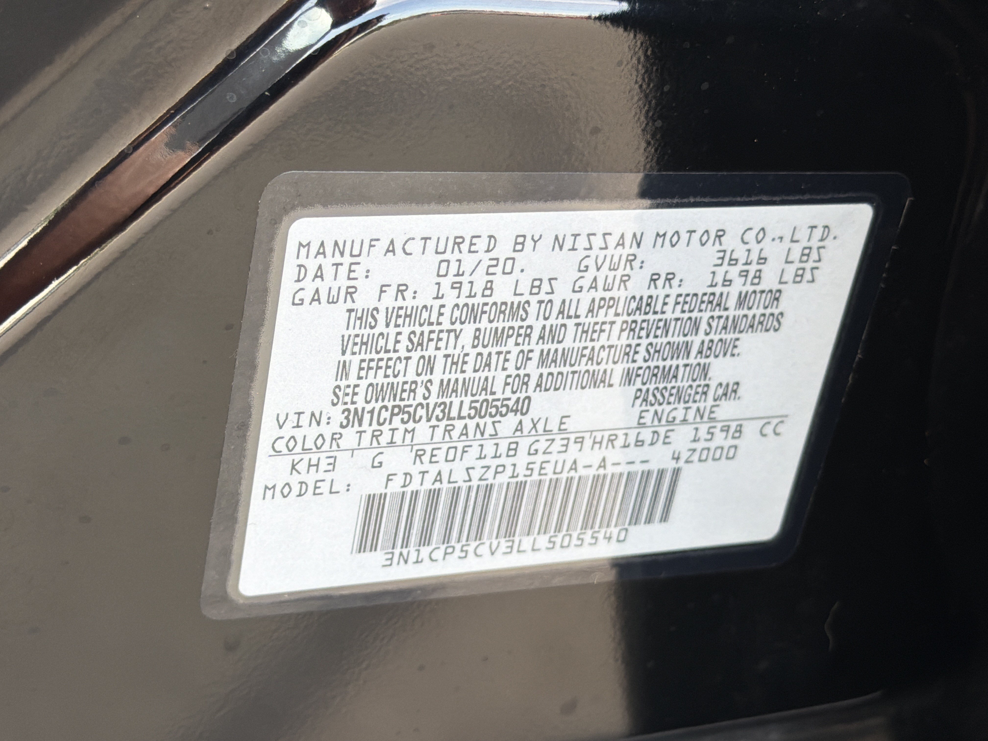 Used 2020 Nissan Kicks SV FWD image 33