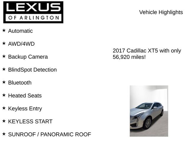 Used 2017 Cadillac XT5 Luxury w/ Driver Awareness Package AWD/4WD image 8