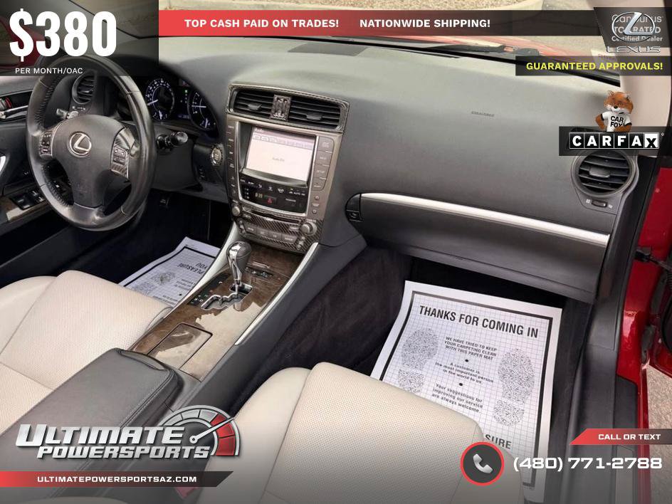 Used 2012 Lexus IS 350C w/ Luxury Pkg RWD image 10