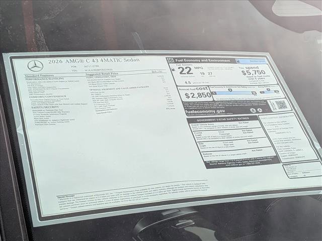 New 2026 Mercedes-Benz C 43 AMG 4MATIC Sedan image 19